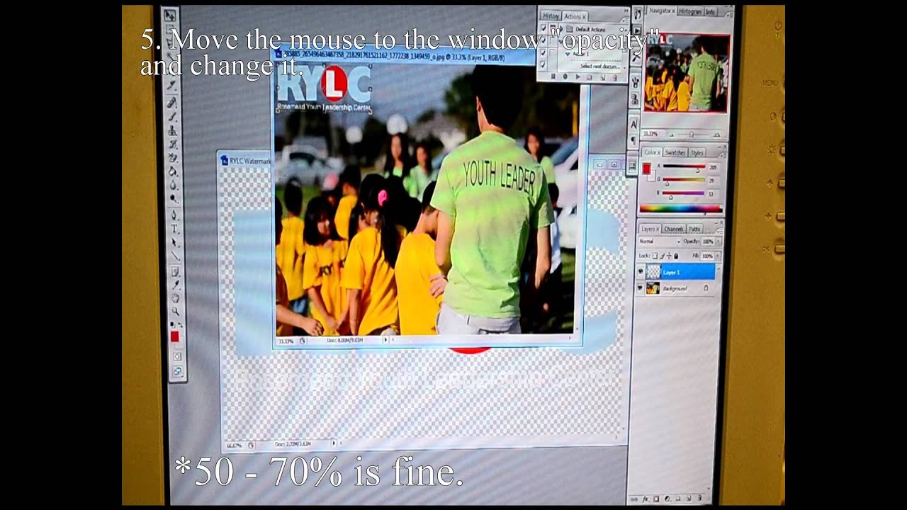 RYLC | Marketing Team | How to put a RYLC logo watermark on a picture