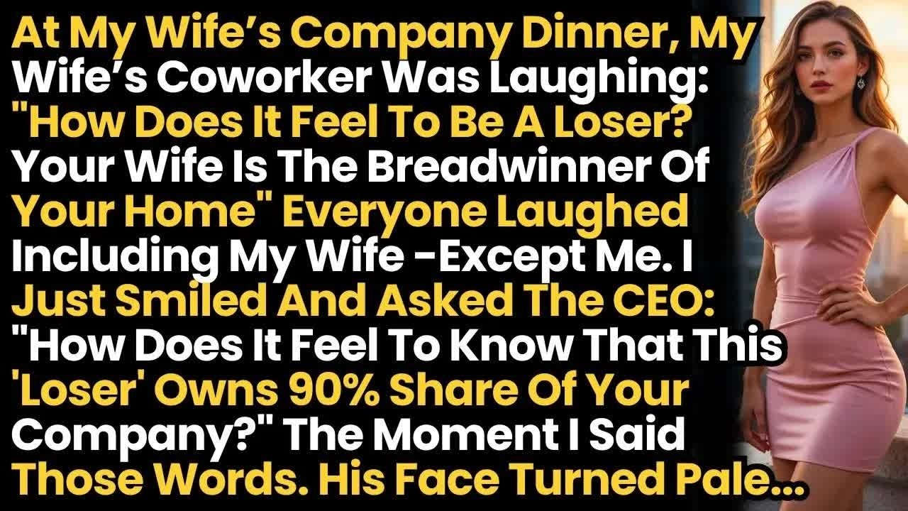 At My Wife’s Company Dinner, Her Coworker Was Laughing： ＂How Does It Feel To Be A Loser？ Your Wi