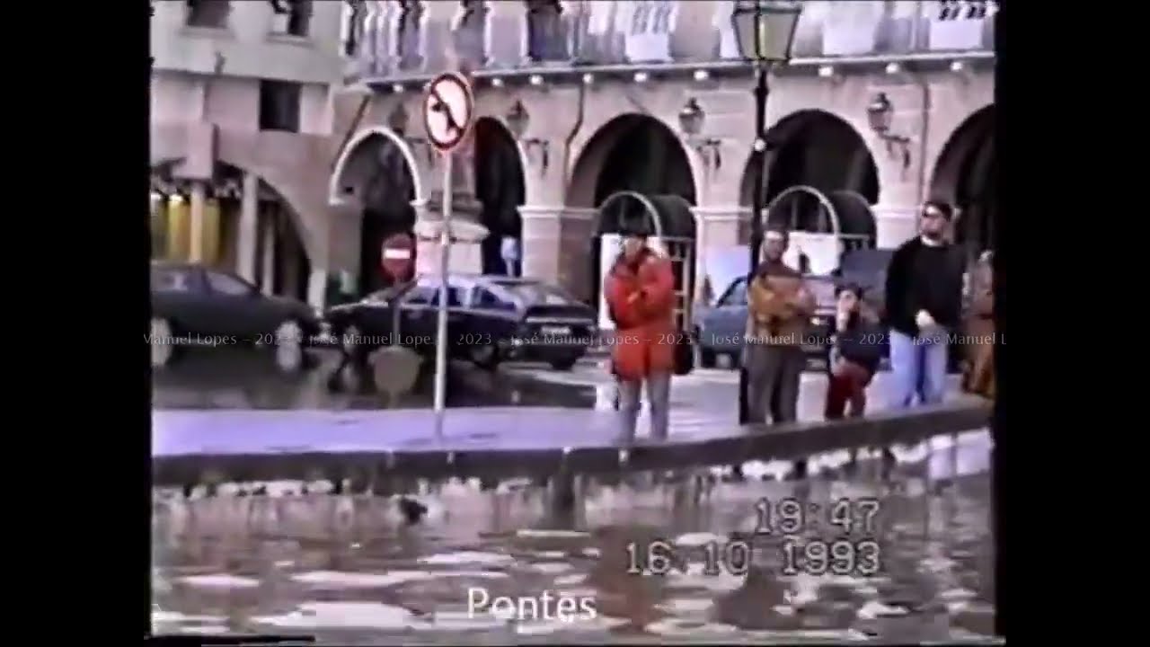Aveiro - Cheias da Ria na Cidade  - Outubro - 1993