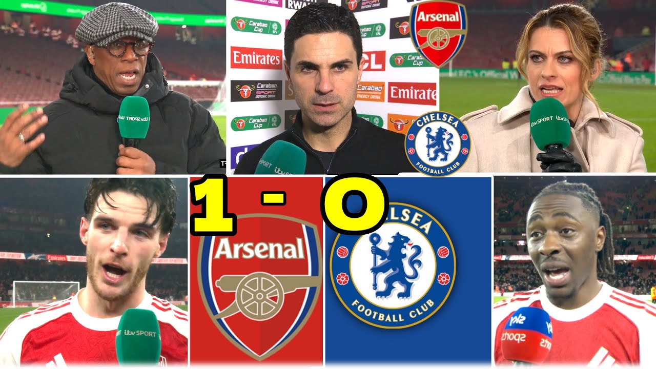 Arsenal 1-0 Chelsea (4-2) Ian Wright, Rice, Eze and Arteta's reaction seals the victory in the final