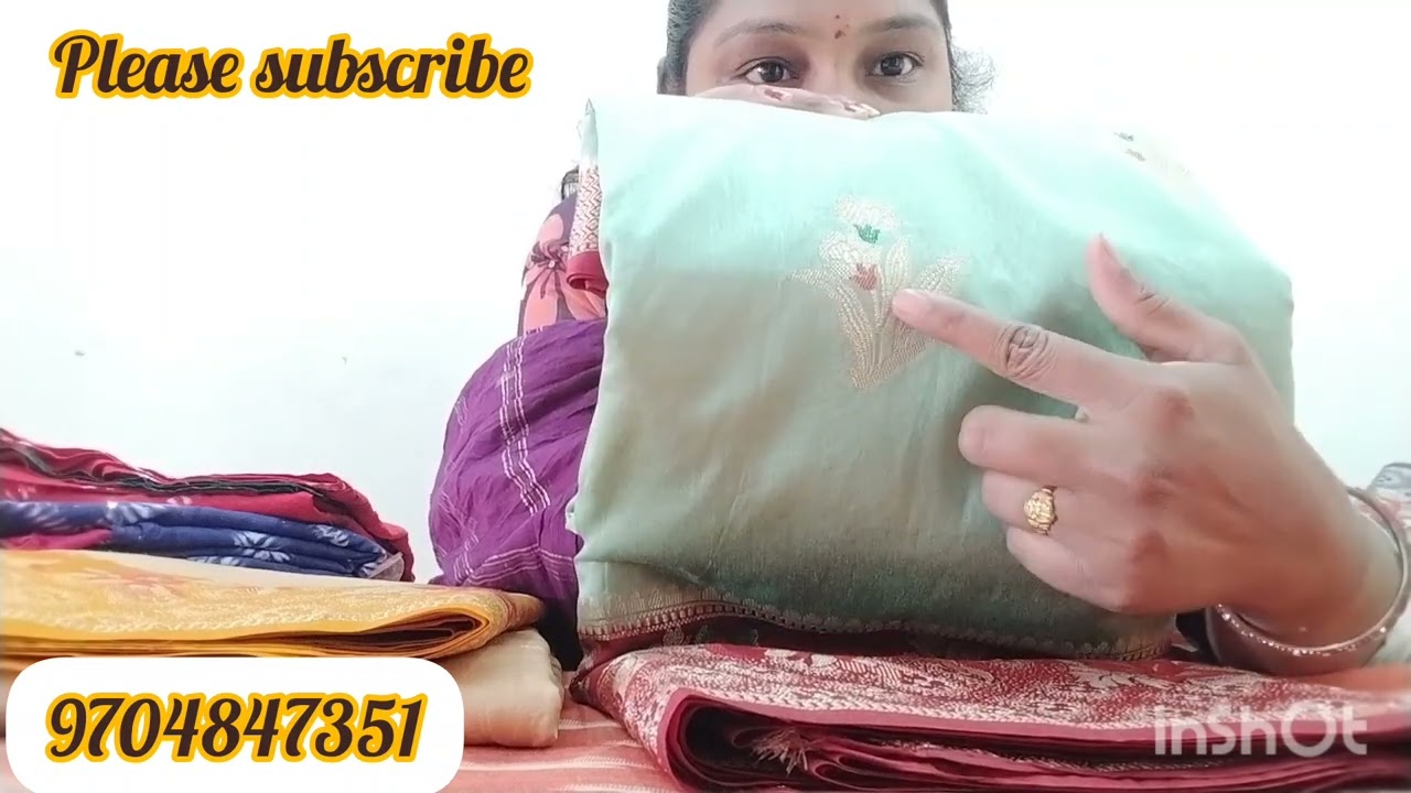 Raw mango sarees and dola silk sarees with allover sequence design contact 9704847351