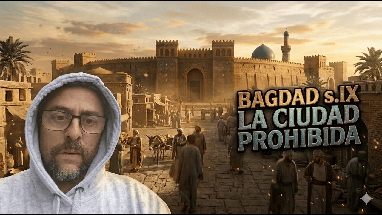 BAGDAD Siglo IX:  La CIUDAD REDONDA Prohibida (Reconstrucción Inteligencia Artificial)