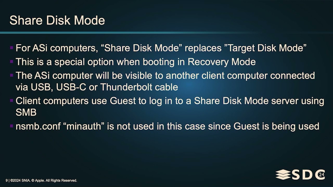 SNIA SDC 2024 &mdash; Что нового в SMB-клиенте macOS