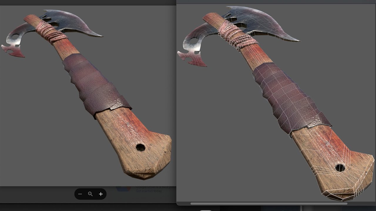 Render Low Poly Model in Substance 3D Painter2024