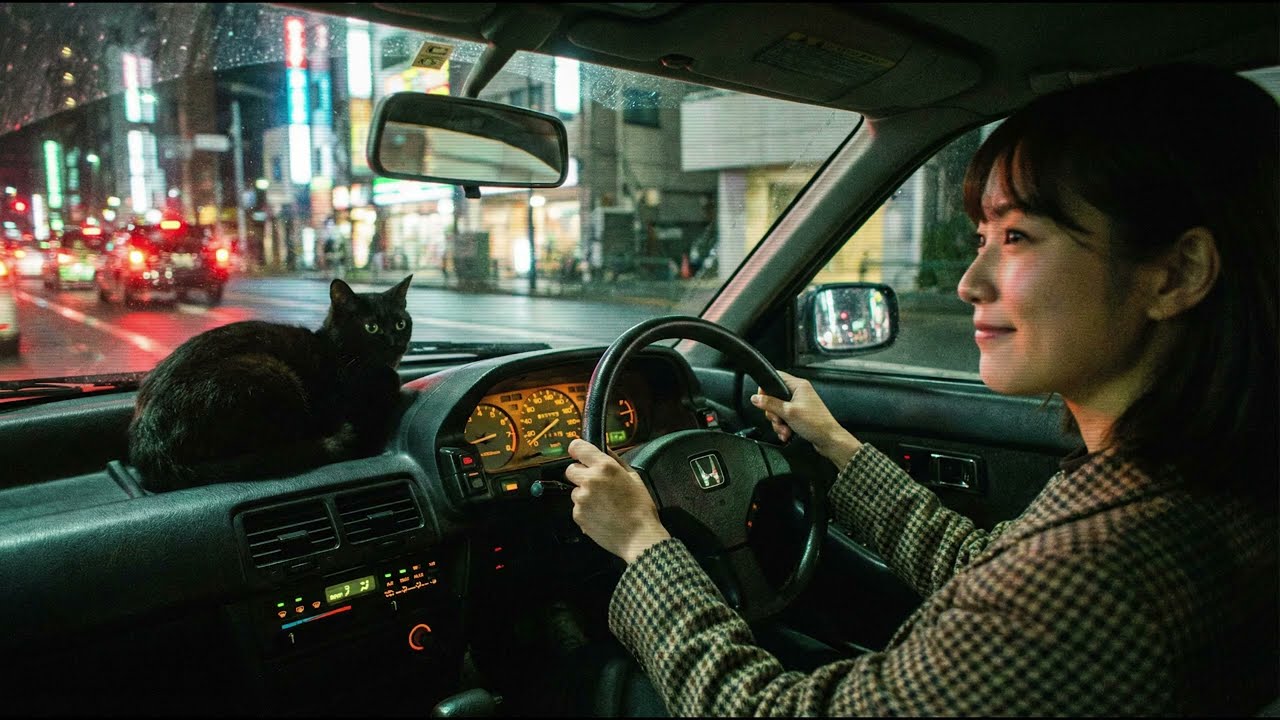 Midnight Tokyo Drive in a 3rd Gen Honda Prelude | City Pop Instrumental Night Cruise/深夜のプレリュード