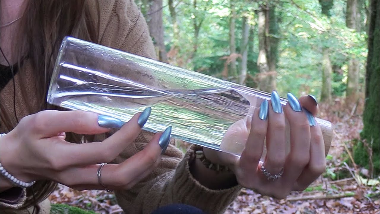 ASMR Glass Water Bottle (no talking)