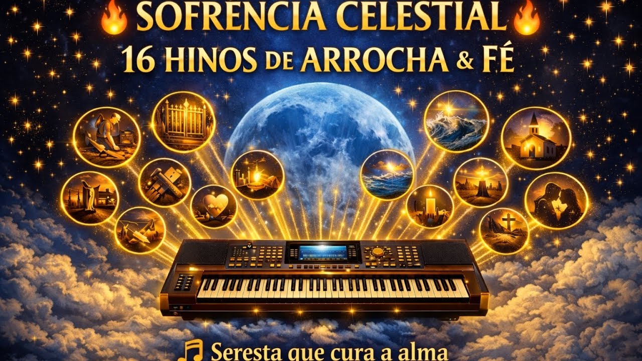 🔥 SERESTA CELESTIAL (Arrocha & Seresta) 🔥🎹 16 Hinos que tocam a alma e curam o coração
