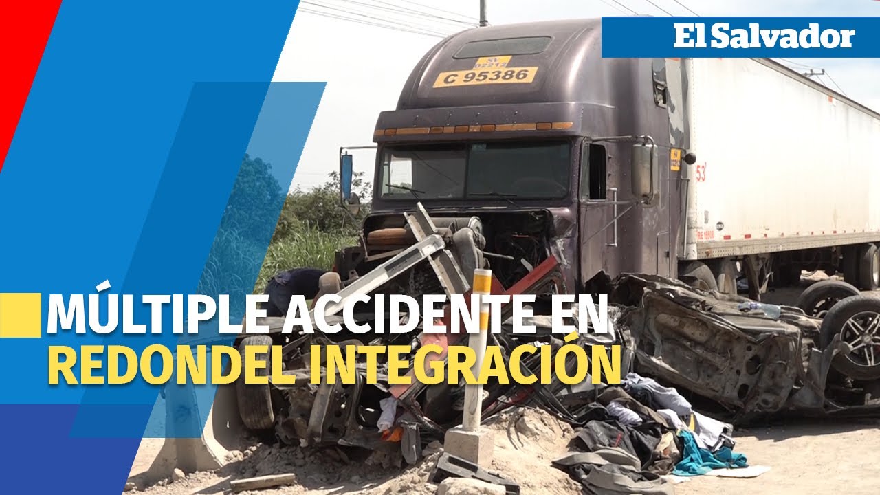 Múltiple accidente en redondel Integración deja al menos 5 heridos