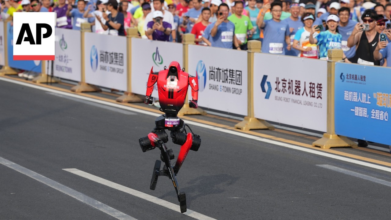Humanoid robot in China beats the human half-marathon world record