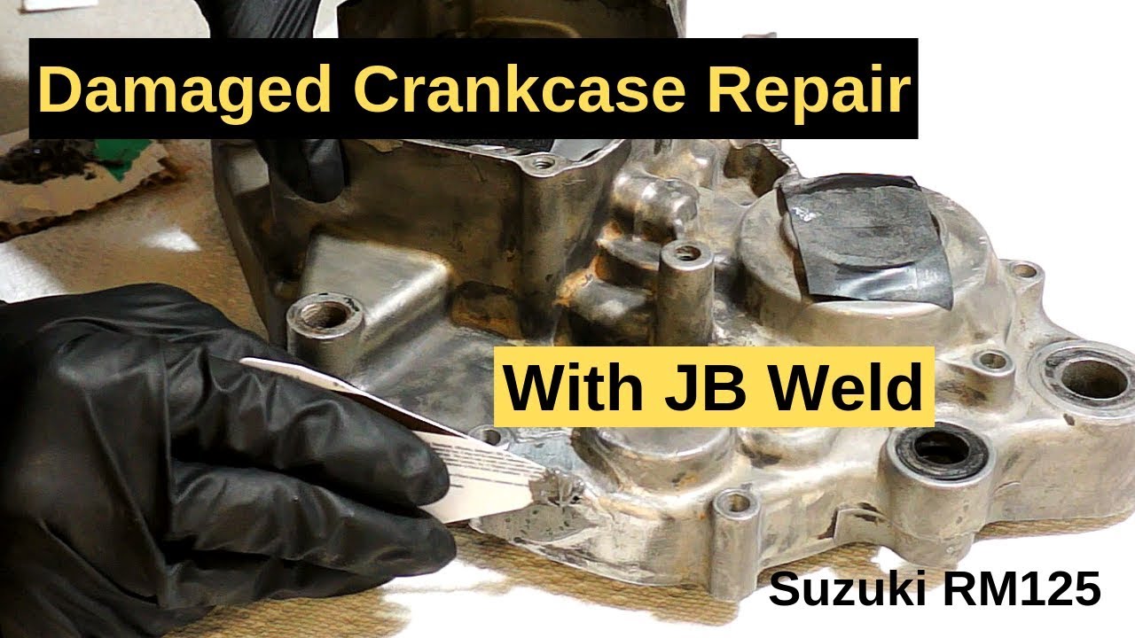 Damaged Crankcase Repair With JB Weld: RM125 Project