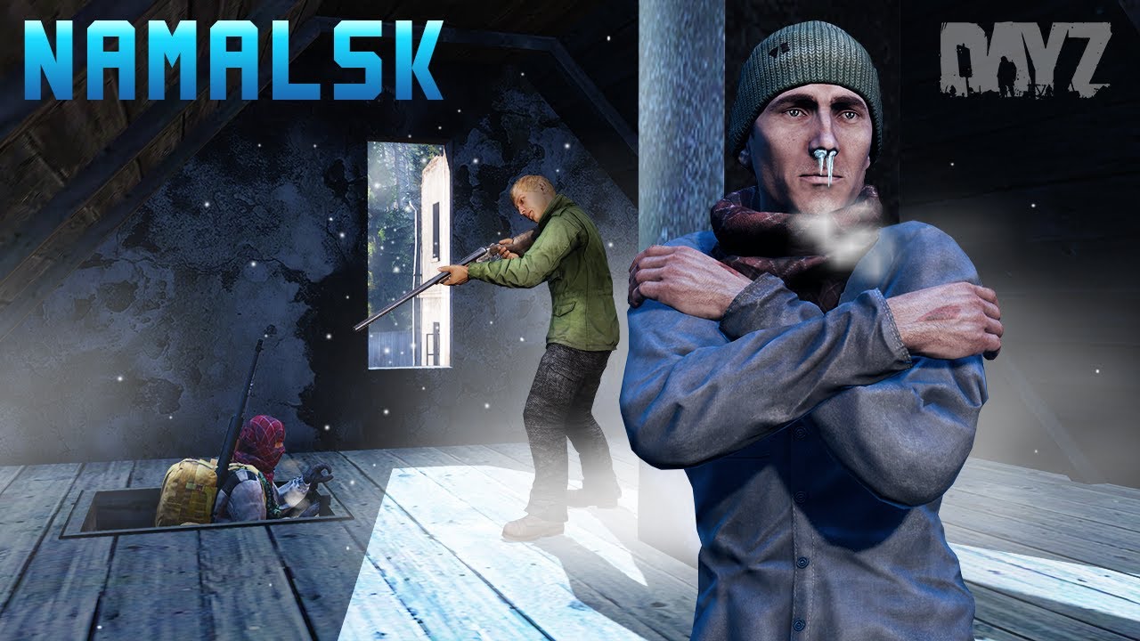 UNDER SIEGE in a FREEZING ATTIC! Our FIRST NAMALSK EXPERIENCE! (DayZ)