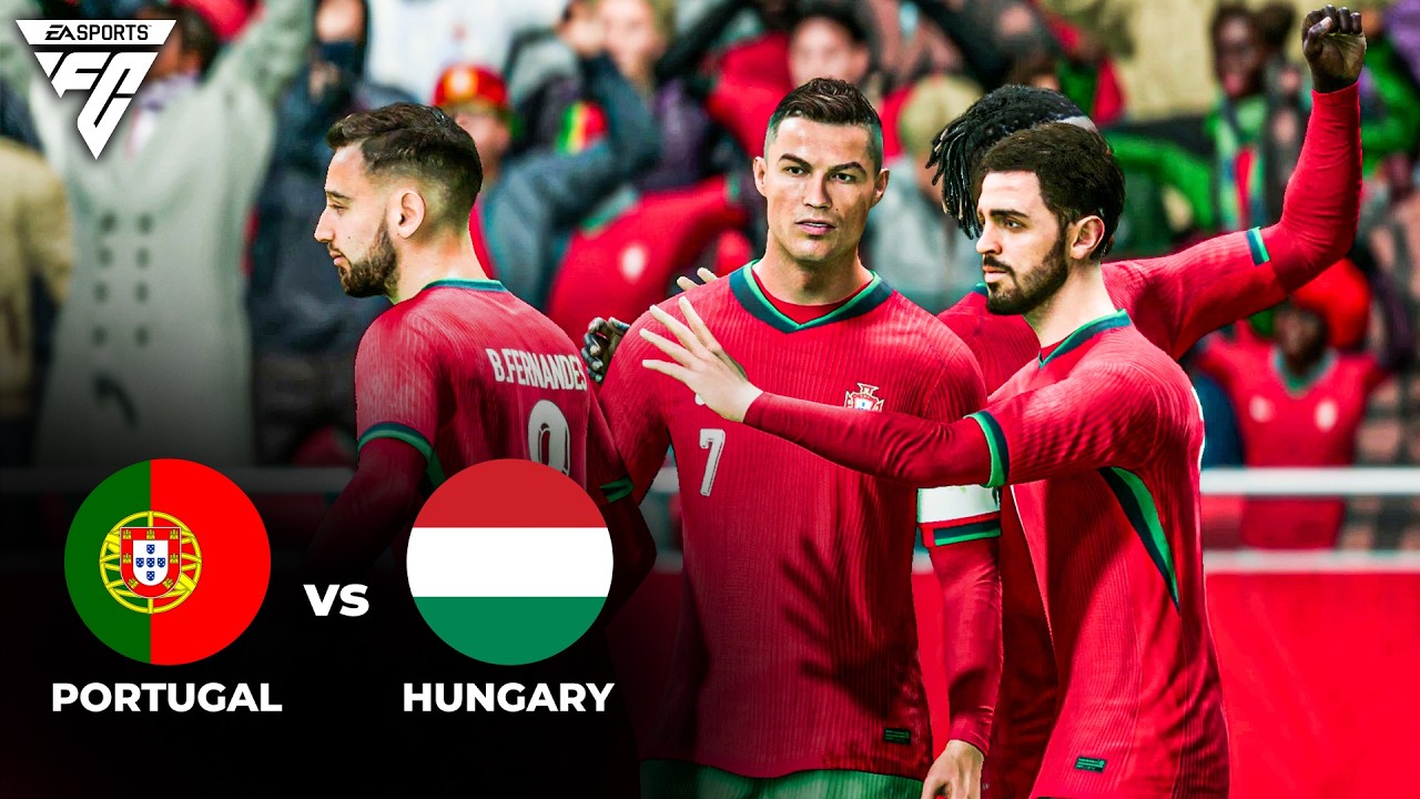 Ronaldo Leads Portugal vs Hungary 🔥 Full EA FC PC Gameplay | Intense International Clash!