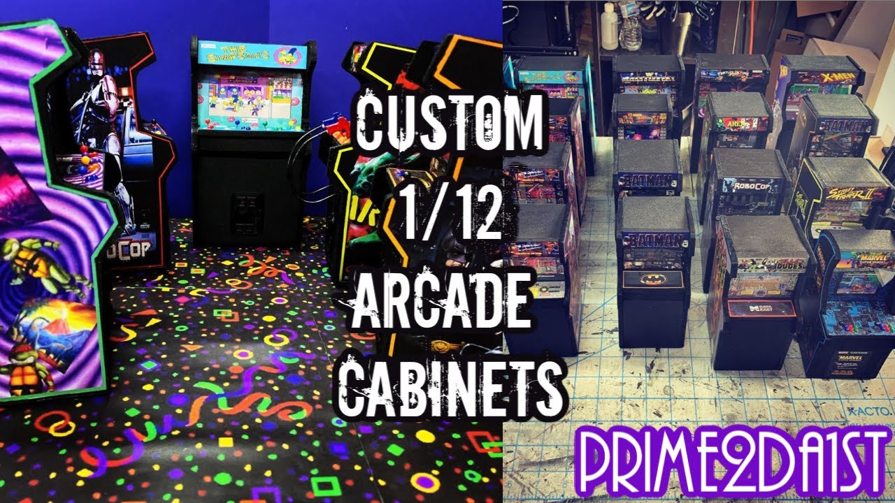 CUSTOM 1/12 ARCADE CABINETS BY: PRIME2DA1ST