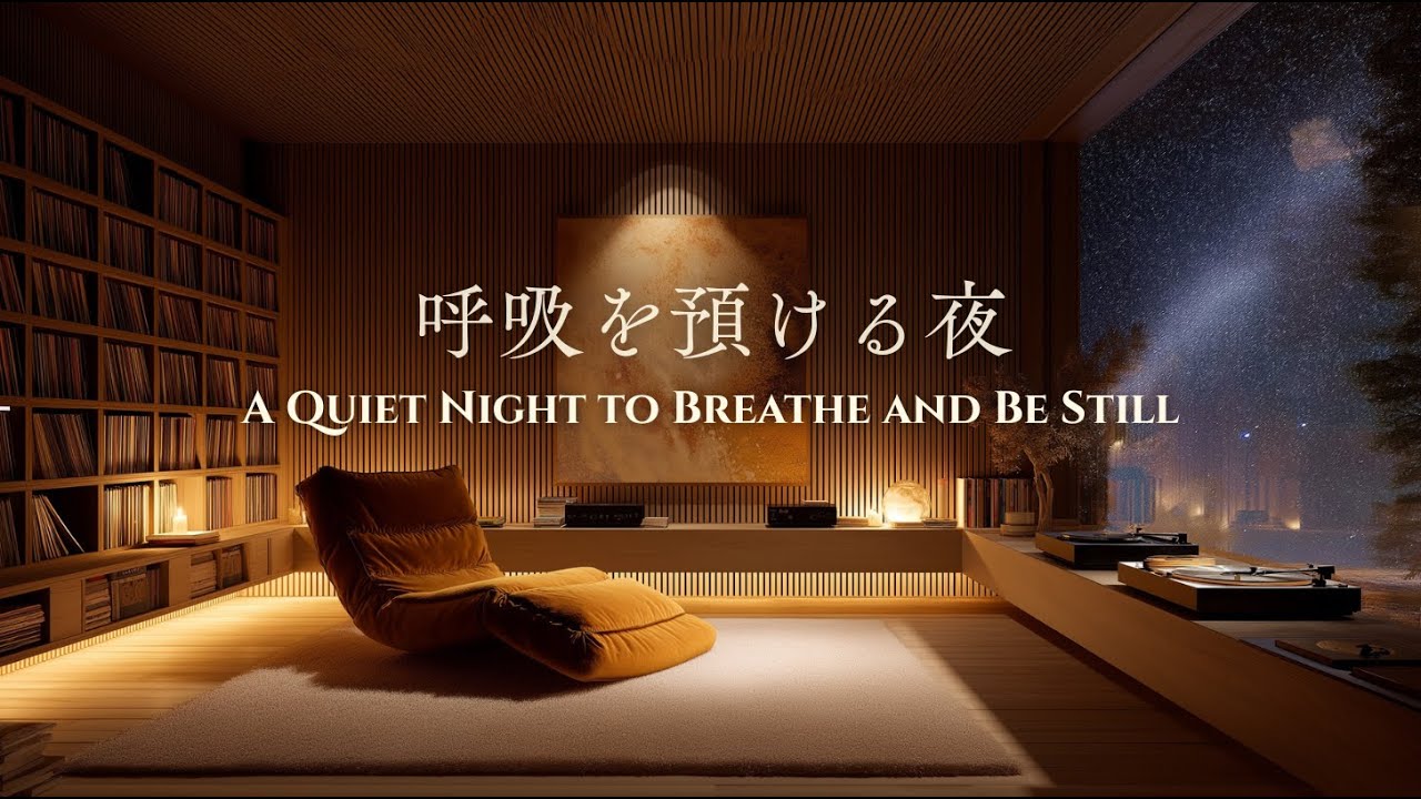 【夜の癒しBGM】1日の終わりに、呼吸を預ける夜｜Piano Lofi & Cozy Night Ambience