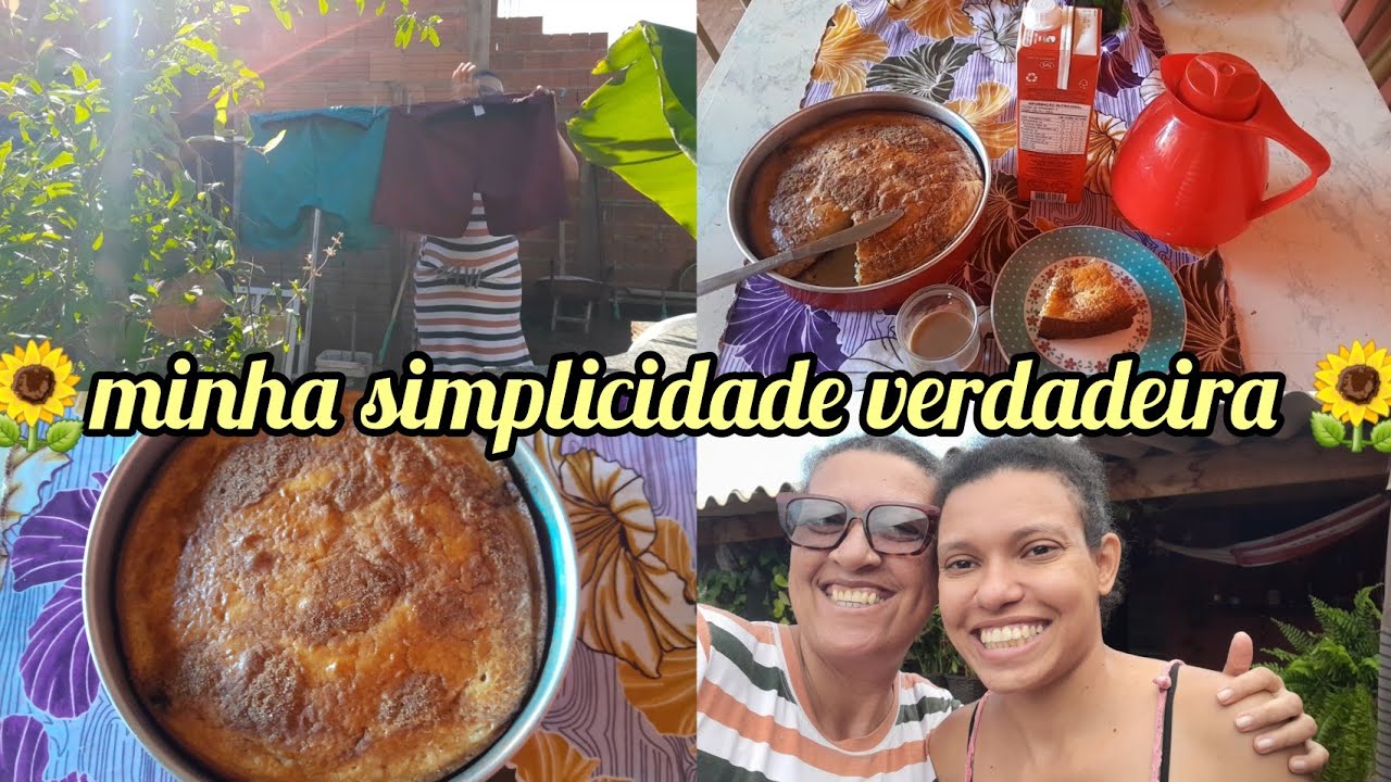  MINHA VIDA SIMPLES E VERDADEIRA 🥰FIZ BOLO PRA EMILINHA +ELE FOI EMBORA 😢