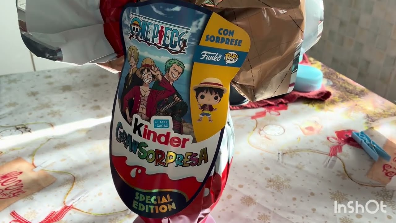 PESO E APRO TRE UOVA DI PASQUA ONE PIECE KINDER 2026 