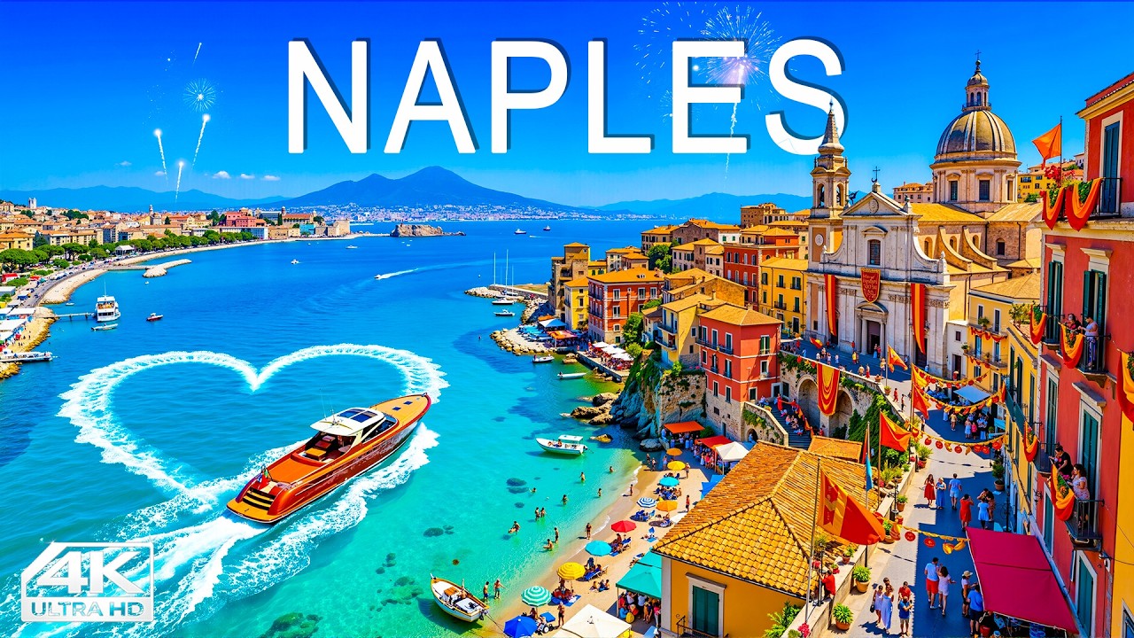 Naples, Italy 🇮🇹 | Aerial Beauty | 4K Drone Footage (Castel dell'Ovo & Vesuvius)