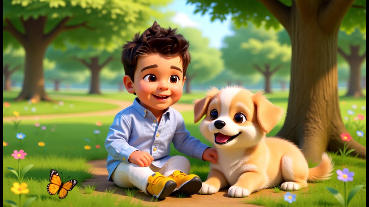 Edy și cățelul Pufi 🐶 | Cântec pentru copii | Desene animate 3D | Muzică pentru copii