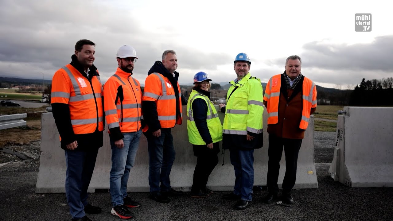 Besichtigung Baufortschritt M&uuml;hlviertler Schnellstra&szlig;e S10 und s&uuml;db&ouml;hmische Autobahn