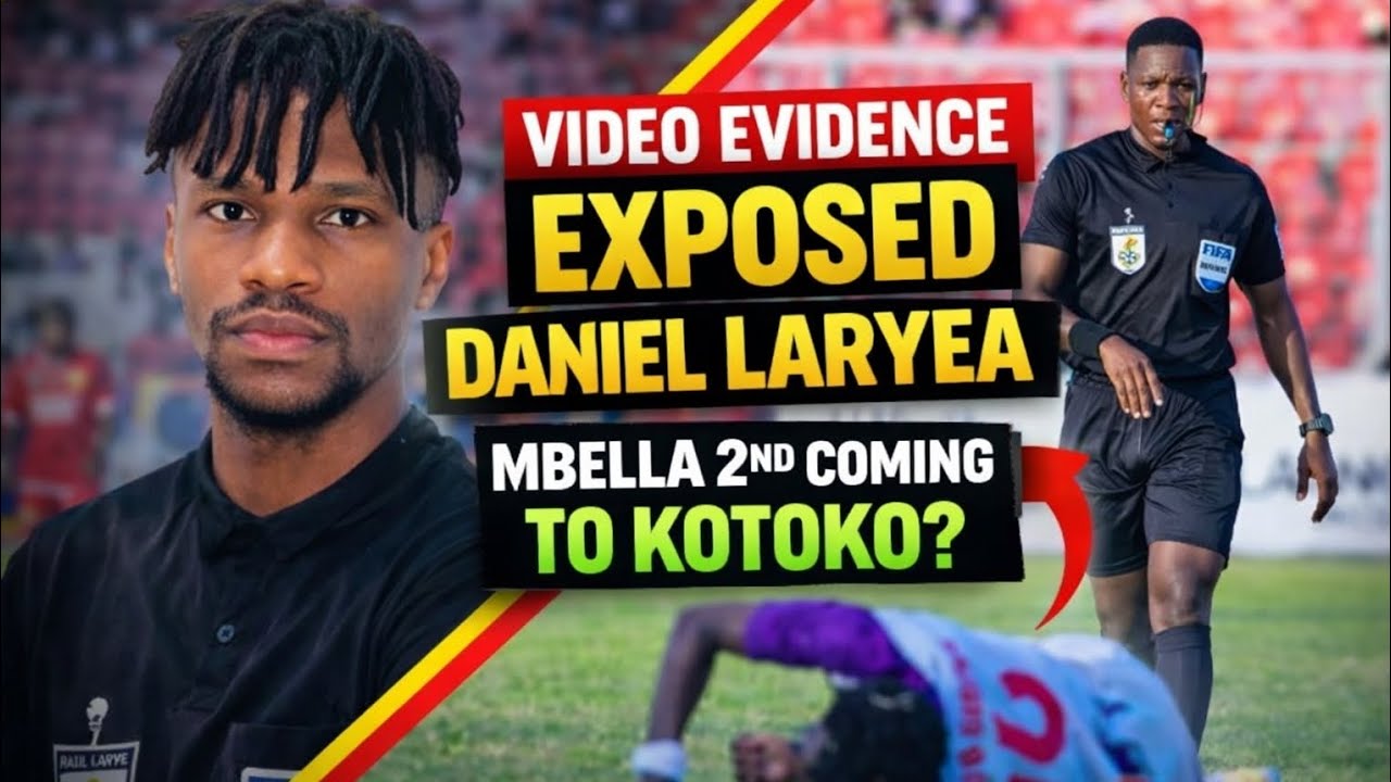 BREAKING: VIDEO EXPOSED DANIEL LARYEA, THE HEARTS GOAL SHOULDN'T HAVE STOOD - WATCH DETAILS 