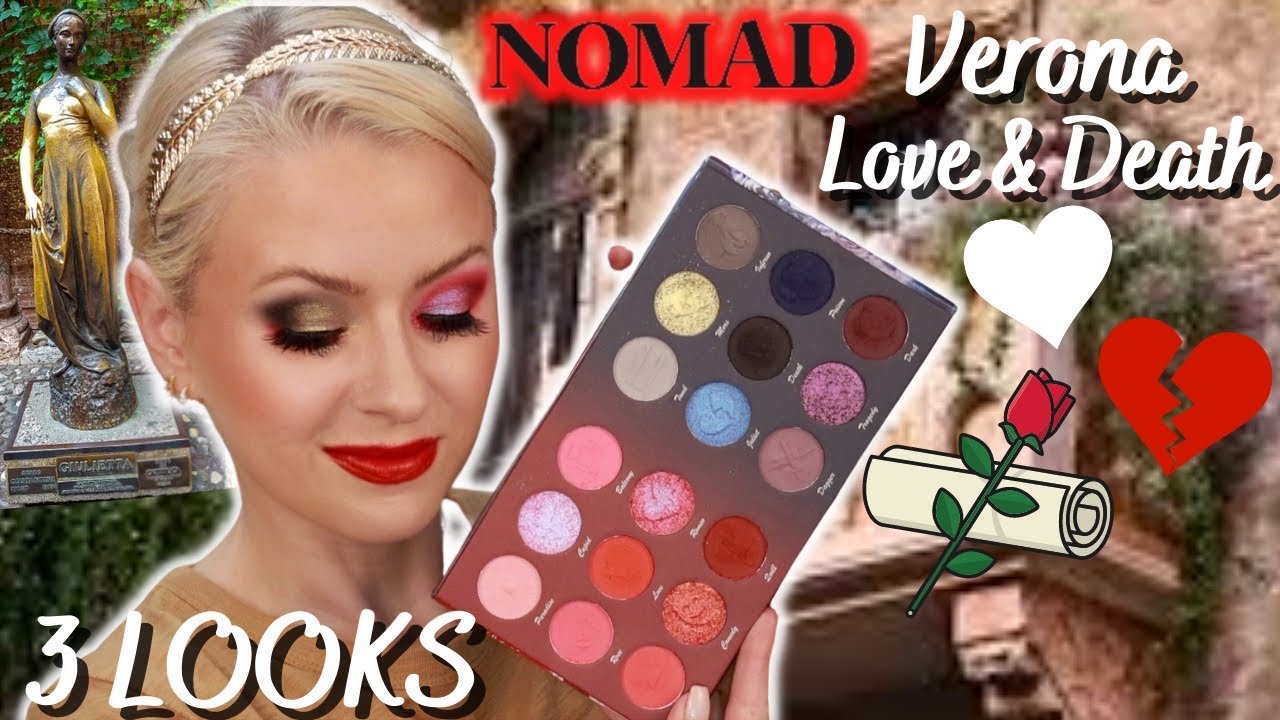 NOMAD Cosmetics VERONA Love & Death Palette Review + 3 LOOKS | Steff's Beauty Stash