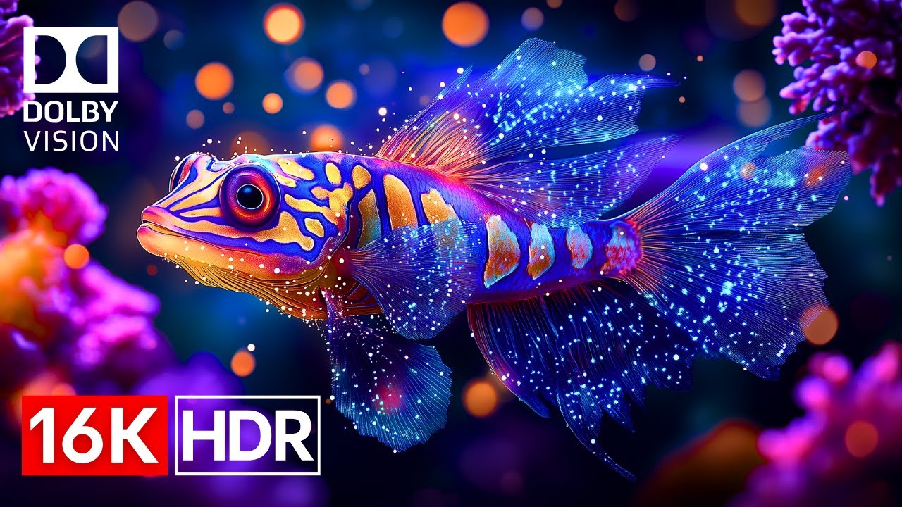 Coral Reef OLED Demo HDR 16K Ultra HD Dolby Vision&trade; 60fps