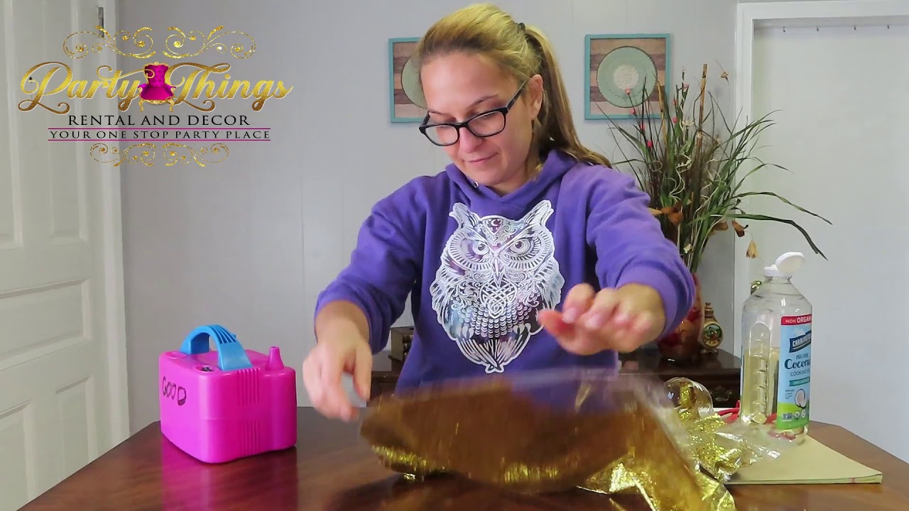 How to glitter balloon / Easiest way to put glitter in balloon / como llenar globo con brillantina