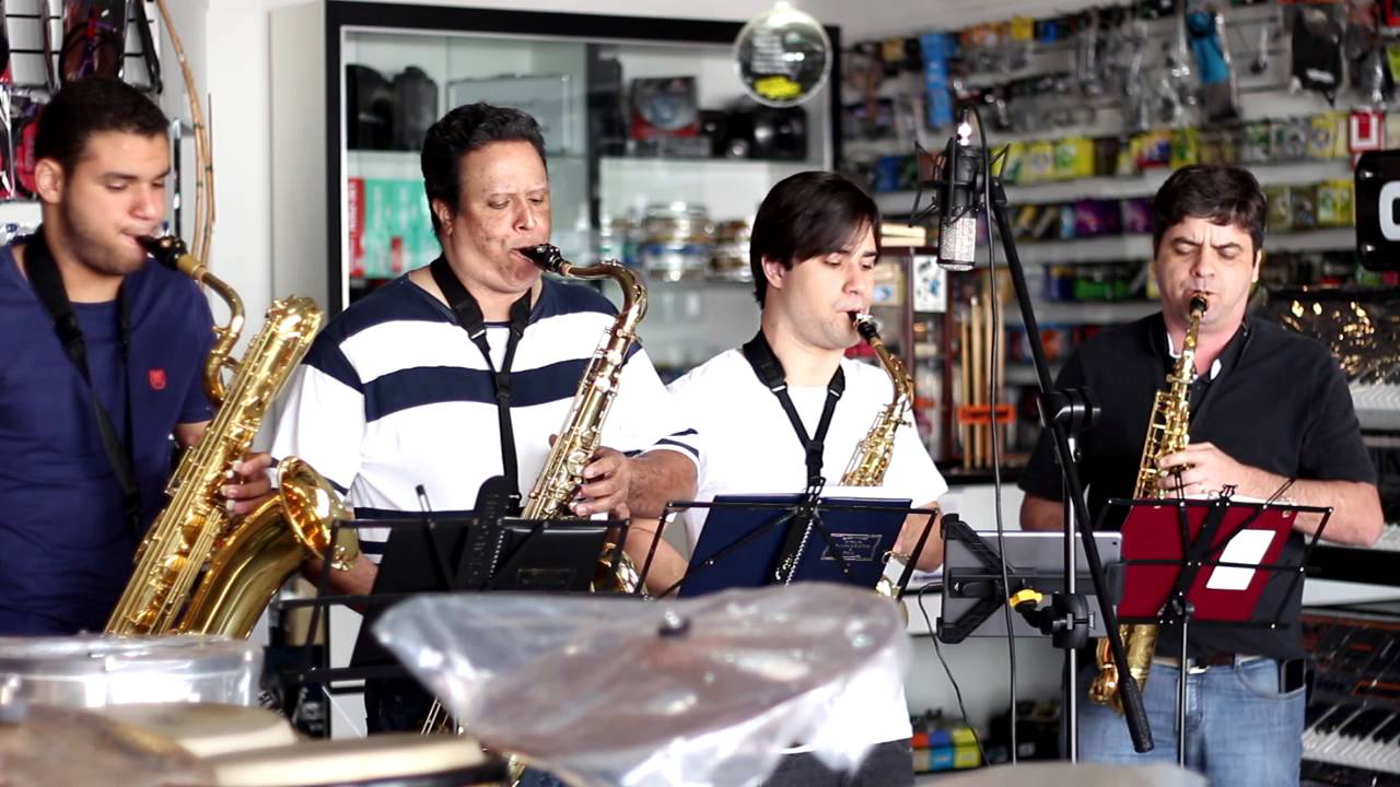 Reunidos nós estamos 464 CCB Quarteto de saxofones Uberaba MG