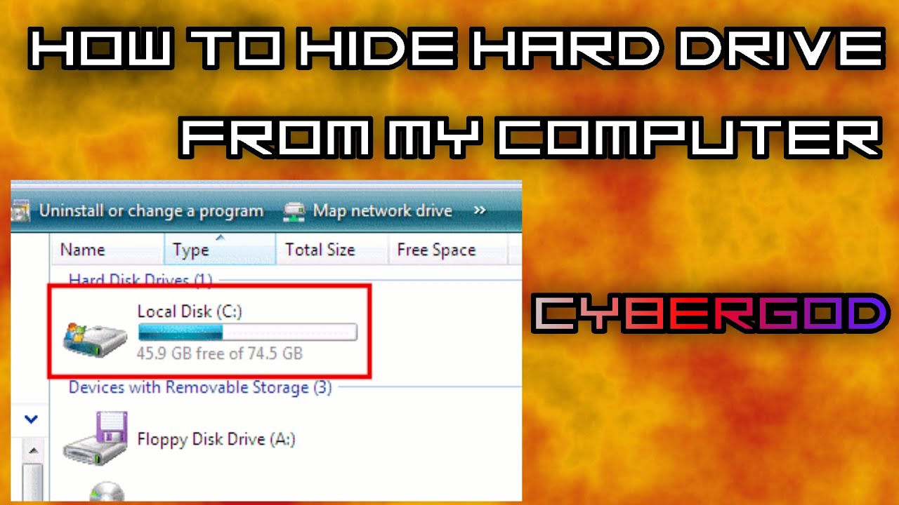 How to  Hide Hard Drive In Windows PC | Registry Editing