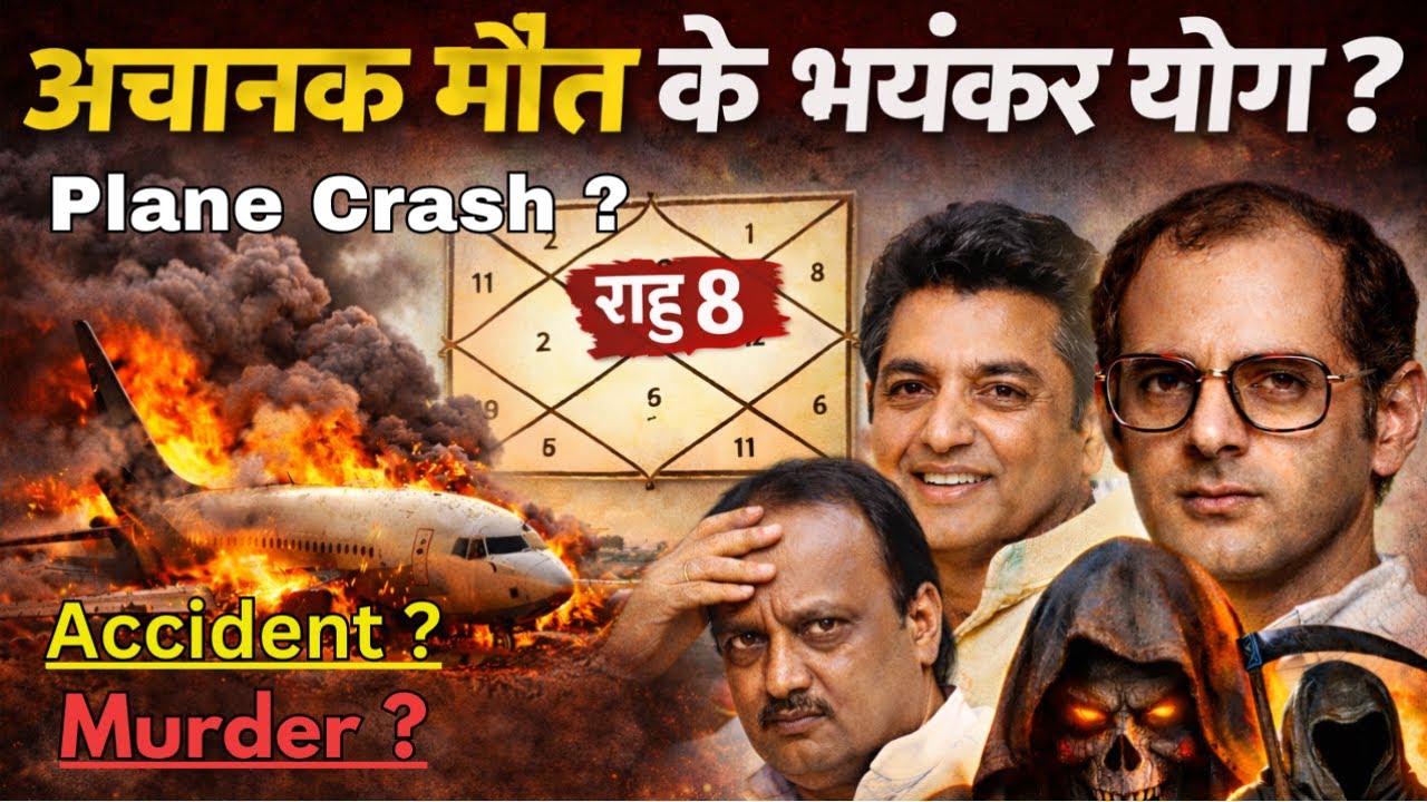 Plane Crash, Accident & Sudden Death Yog in Kundli | Rahu & 8th Lord Explained