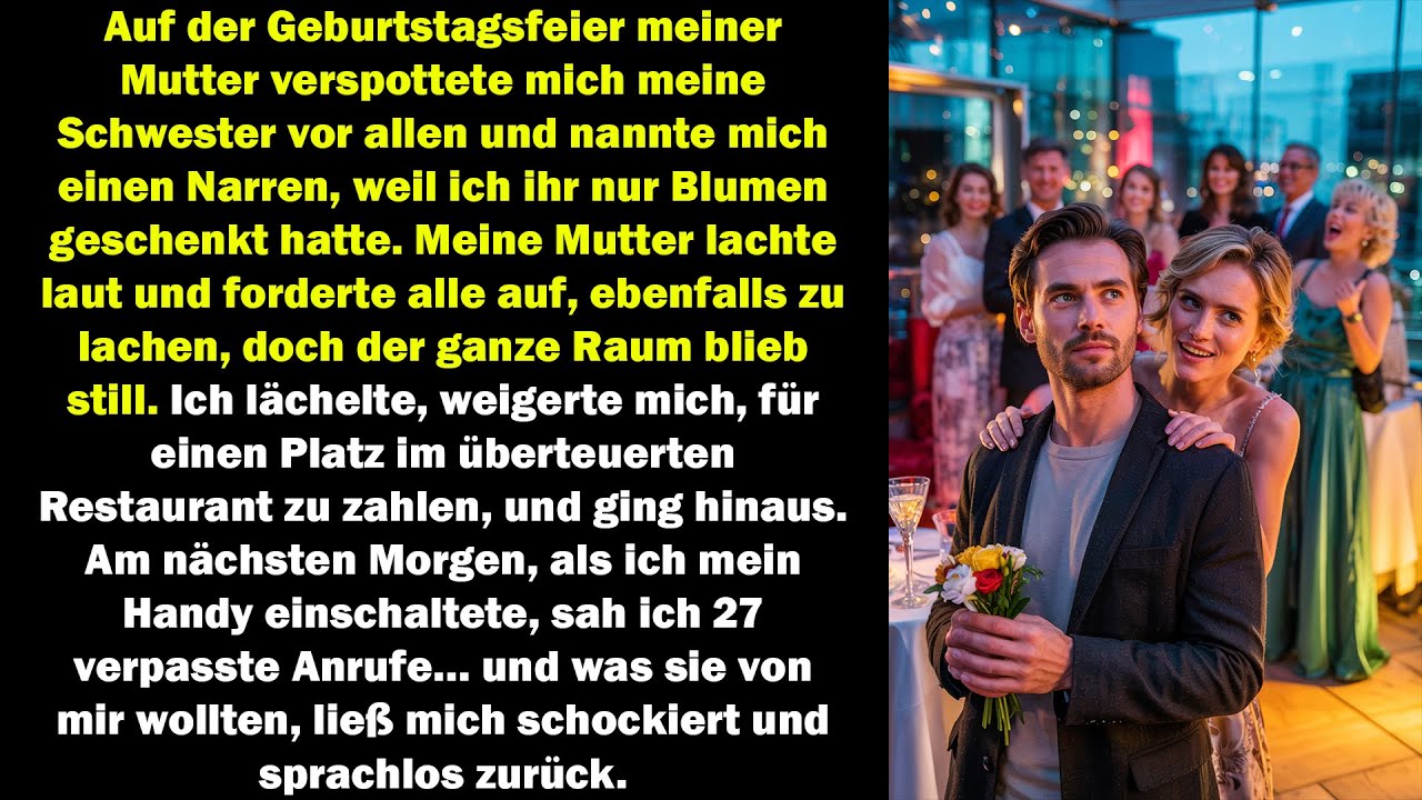 Meine Schwester verspottete mich vor allen – am nächsten Morgen 27 Anrufe, die alles veränderten