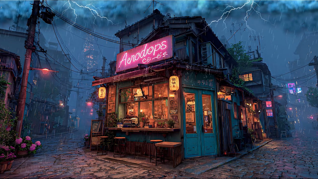 Nostalgic Tokyo Nights 🌧️ 80s & 90s Lofi Hip Hop Mix for Relaxation