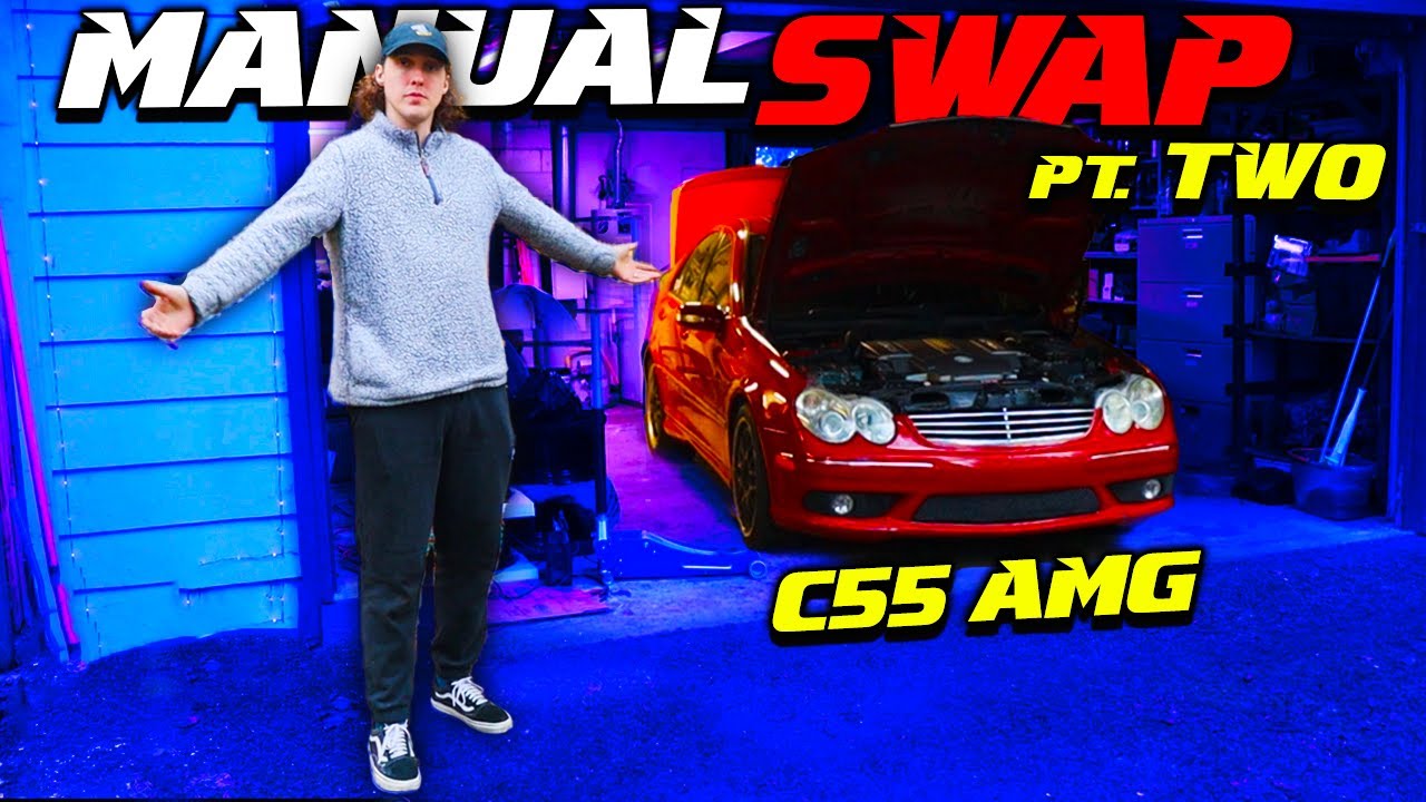 Mars Red C55 AMG Manual Swap - PART TWO - Shifter, Pedals and FIRST START!
