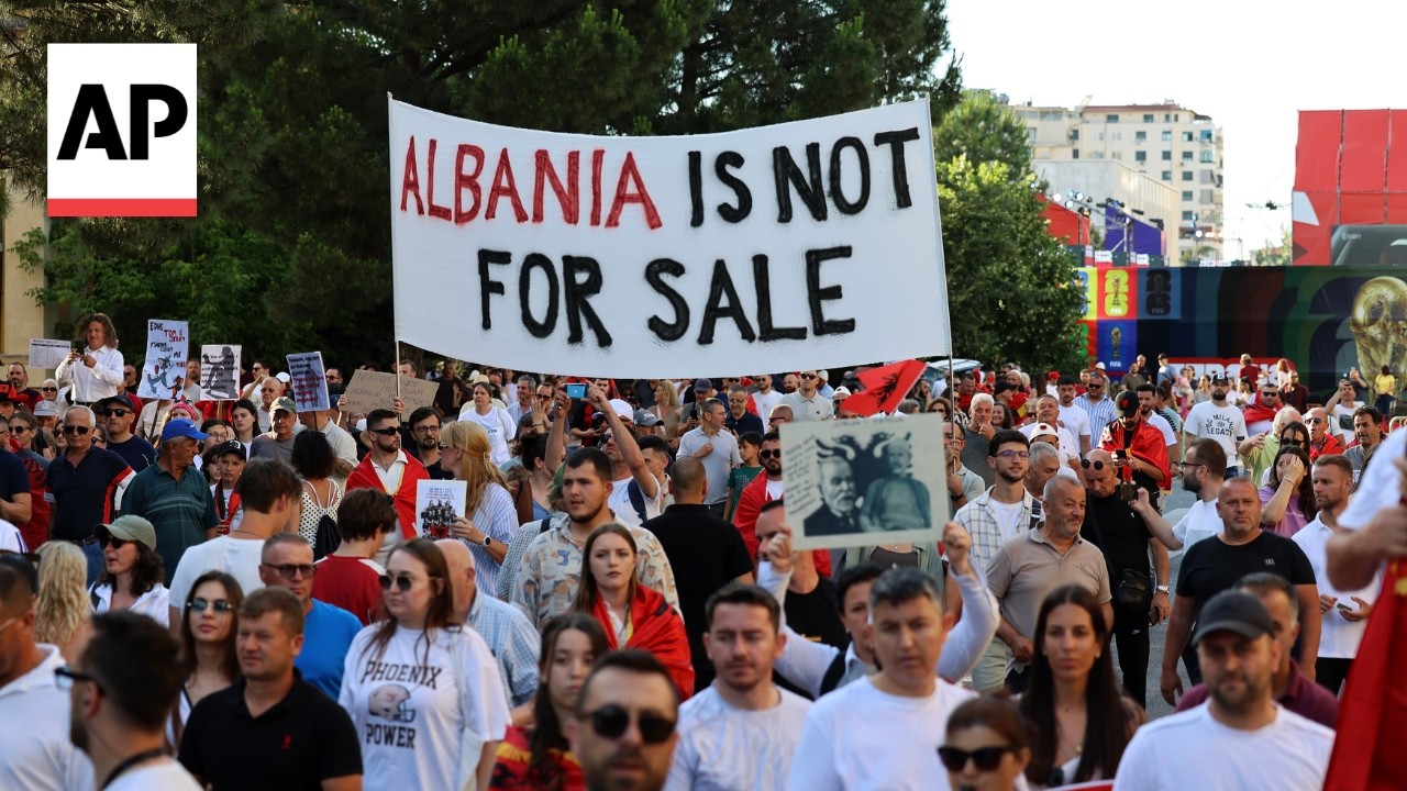 Thousands protest in Albania against tourism project linked to Jared Kushner