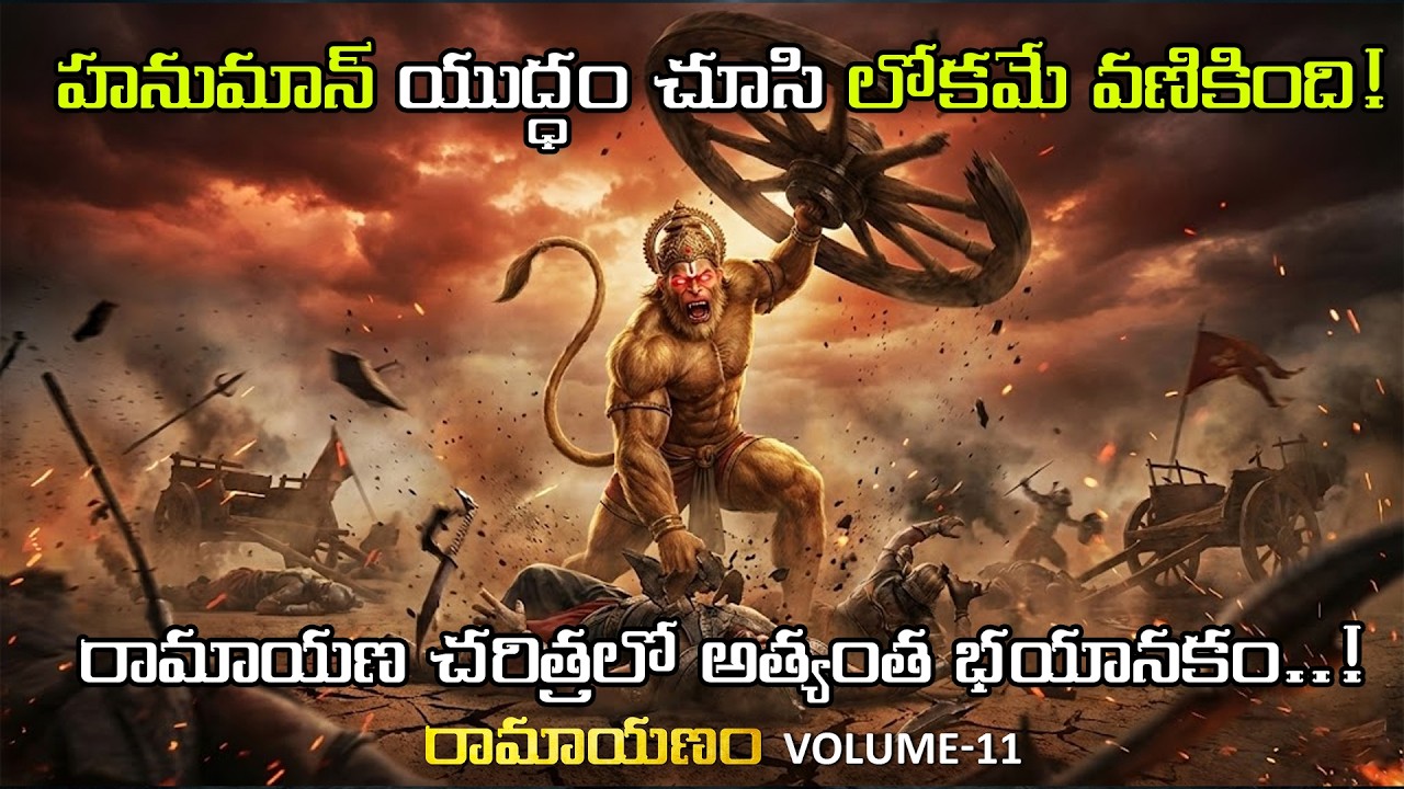 హనుమాన్ యుద్ధం చూసి లోకమే వణికింది! | POWER OF HANUMAN | Ramayana Telugu Volume 11