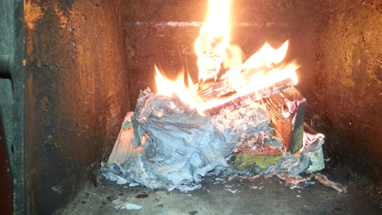 Сжигание в угольной печи, используя метод сверху