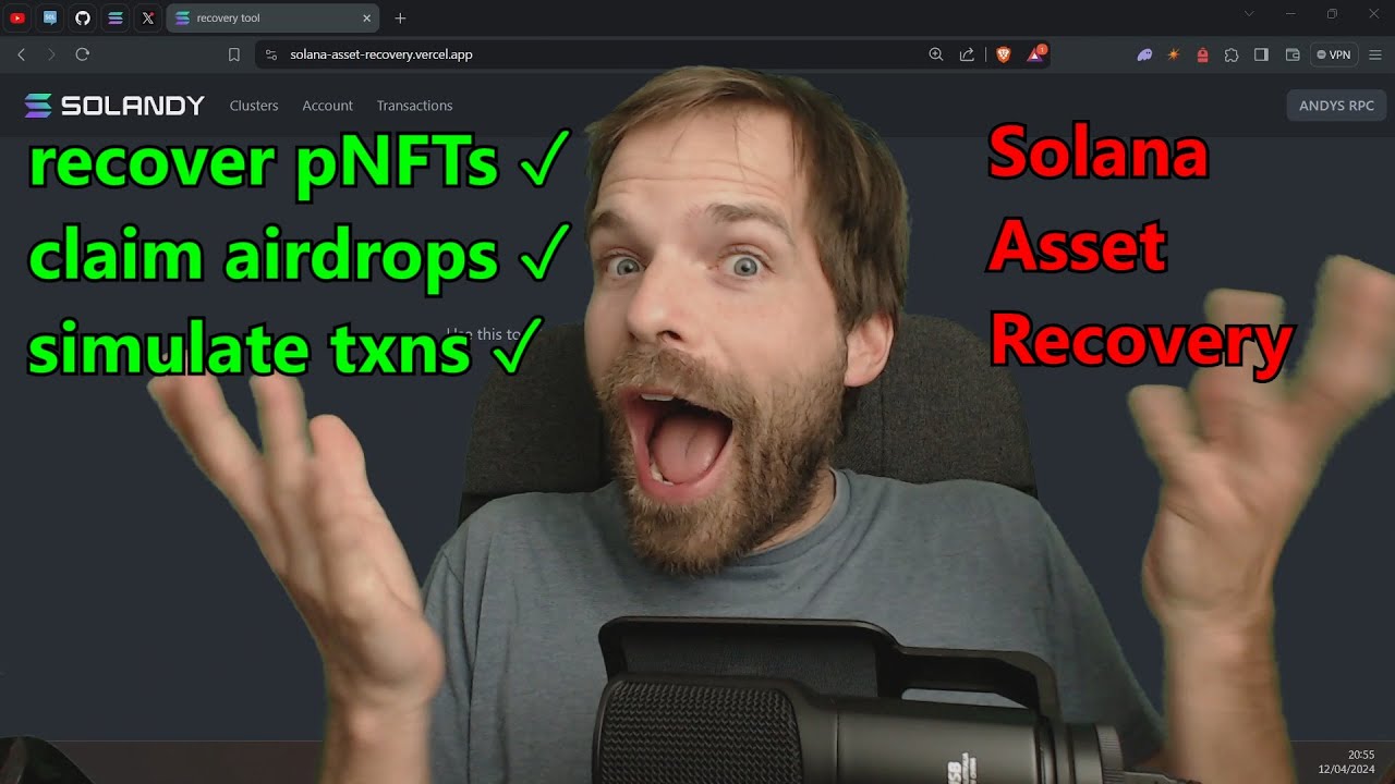 Claim any Airdrop on Solana (with your bricked wallet) - Apr 12th '24
