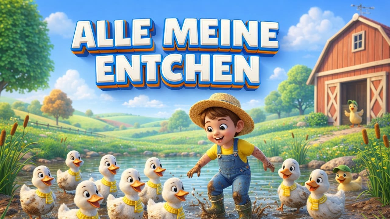 Alle meine Entchen 🦆 | Kinderlied zum Mitsingen
