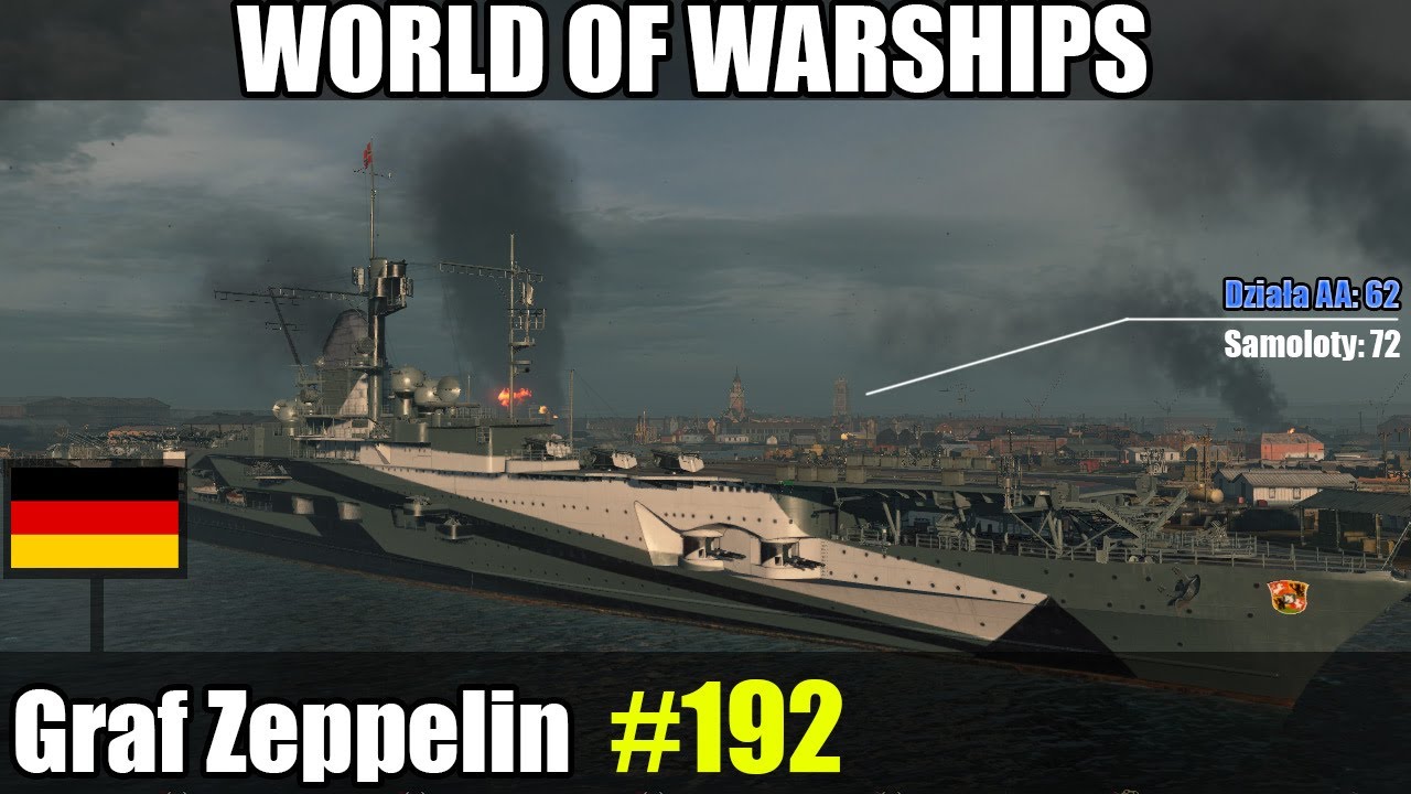 Graf Zeppelin -  World of Warships (Wows) - Prezentacja okrętu i gameplay.
