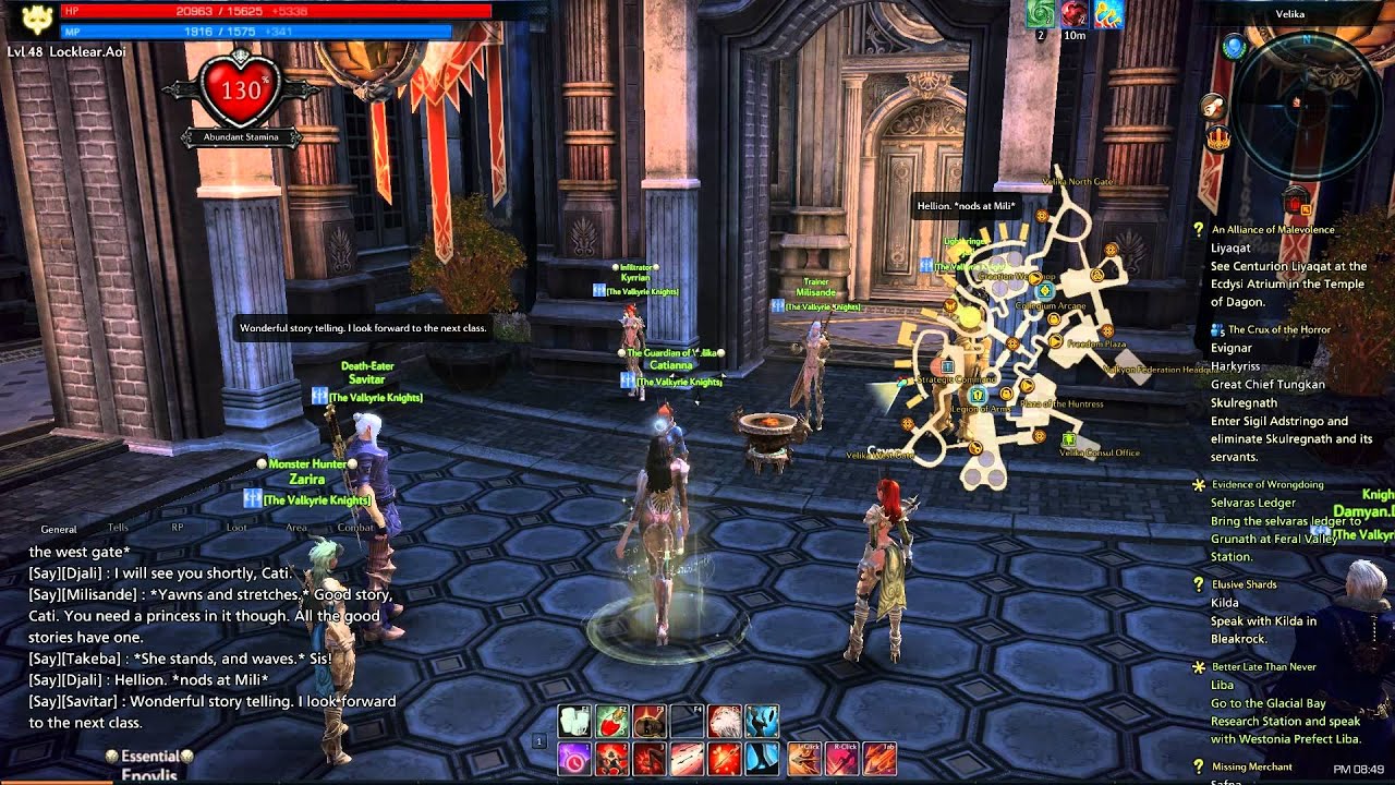 The Valkyrie Knights of Celestial Hills - TERA - History lessions
