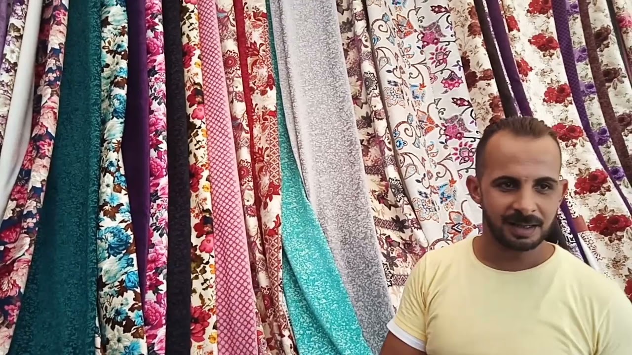 احلي جولة في اكبرسوق قماش في العاشر والكيلو بيبدأمن خمسة جنيه