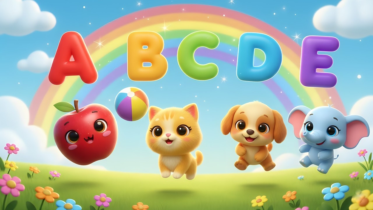 ️🎤️🎵 Learn ABC Phonics Songs, A for Apple | Alphabet Songs for Kids | Nursery Rhymes