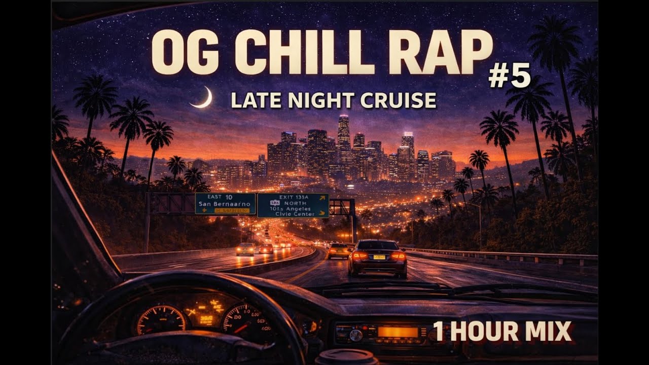 OG Chill Rap Mix #5 (1 HOUR MIX) — Smooth West Coast • 78 BPM Night Drive / After Work Vibes
