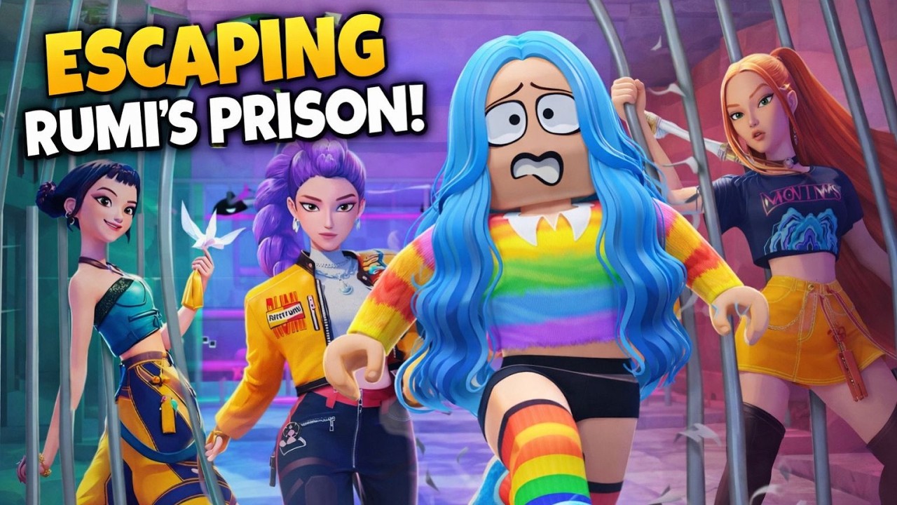 KPOP DEMON HUNTERS PRISON RUN! OBBY ROBLOX! AYAURUBY VIDROS!❤️#roblox #prisonrun
