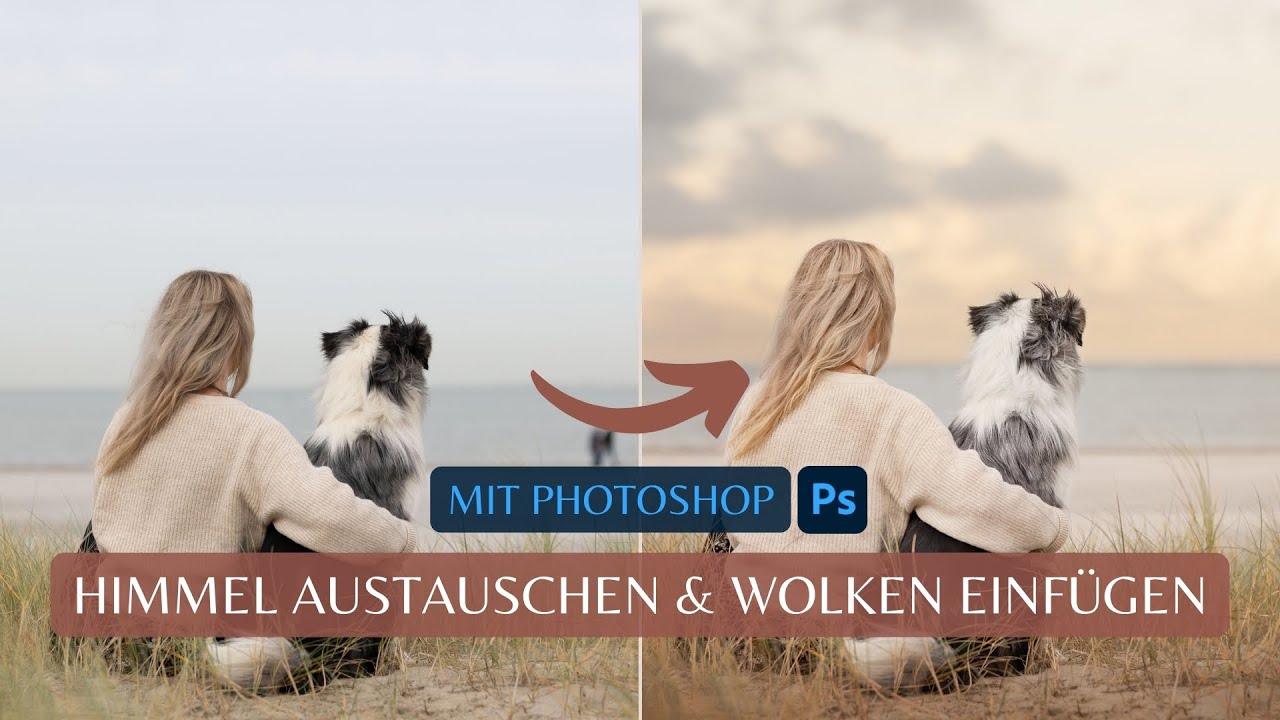 Himmel austauschen & Wolken einfügen mit Photoshop (Mit und ohne KI) | Masken in Photoshop nutzen