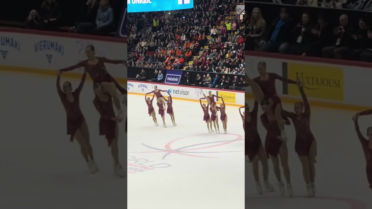 Team Unique 🇫🇮 WSSC25 ⛸️🌍❤️ World Synchronized Skating Championships 2025 #synchroskating