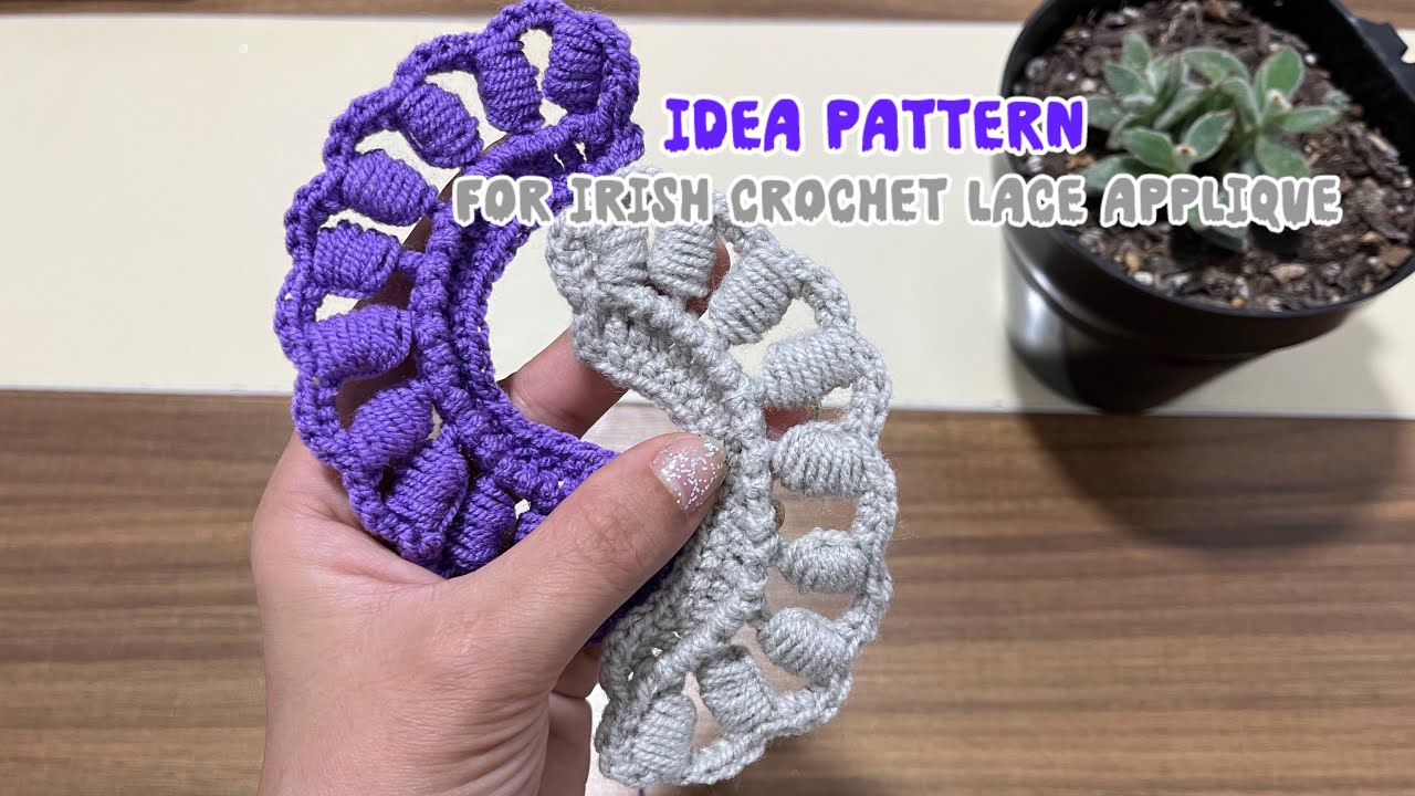 IDEA pattern For Irish crochet lace applique