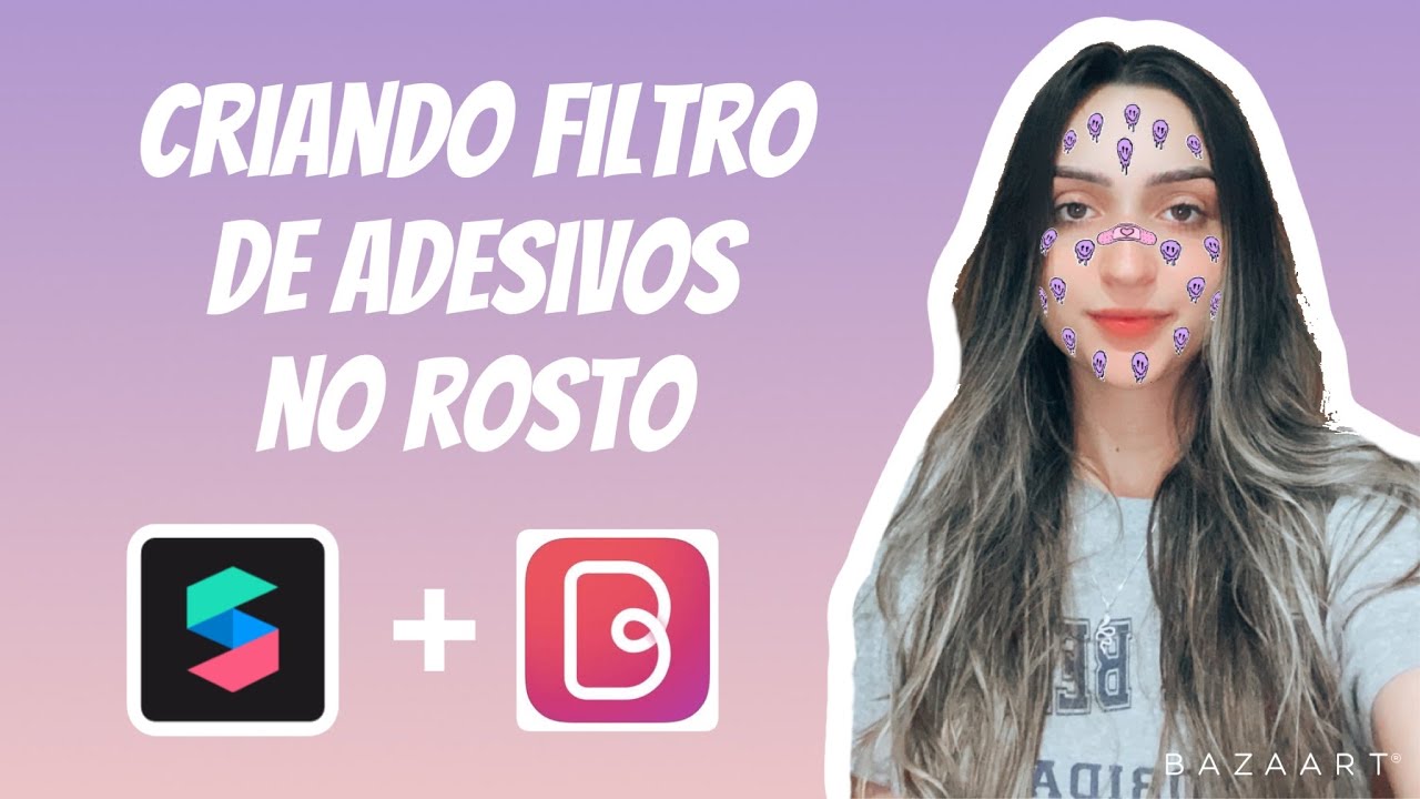 Como criar filtro de mascara (adesivos no rosto e band-aid) pra instagram no spark ar