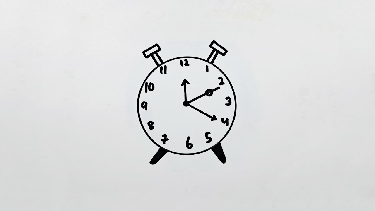 How to draw CLOCK ⏰️ for kids 