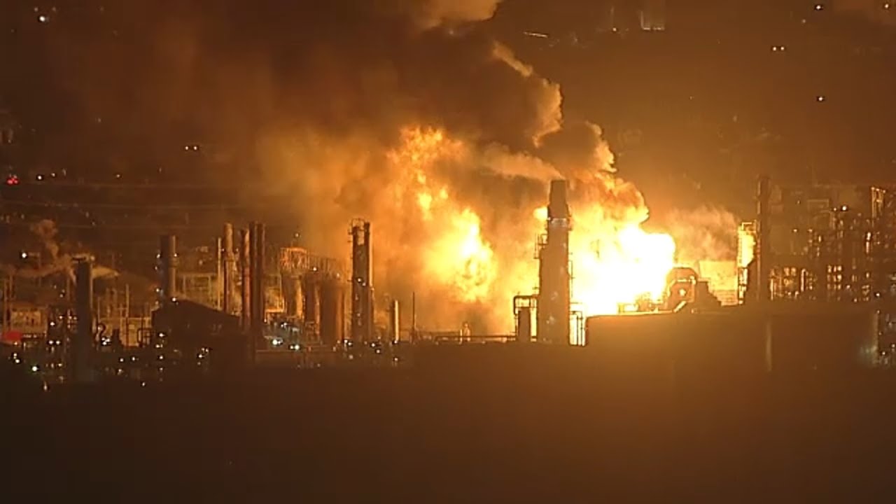 4 workers sue Chevron after refinery explosion and fire, alleging serious injuries